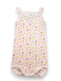Body bébé bretelles fleuri 6 mois