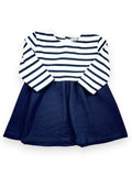 Robe manches longues marinière 12 mois