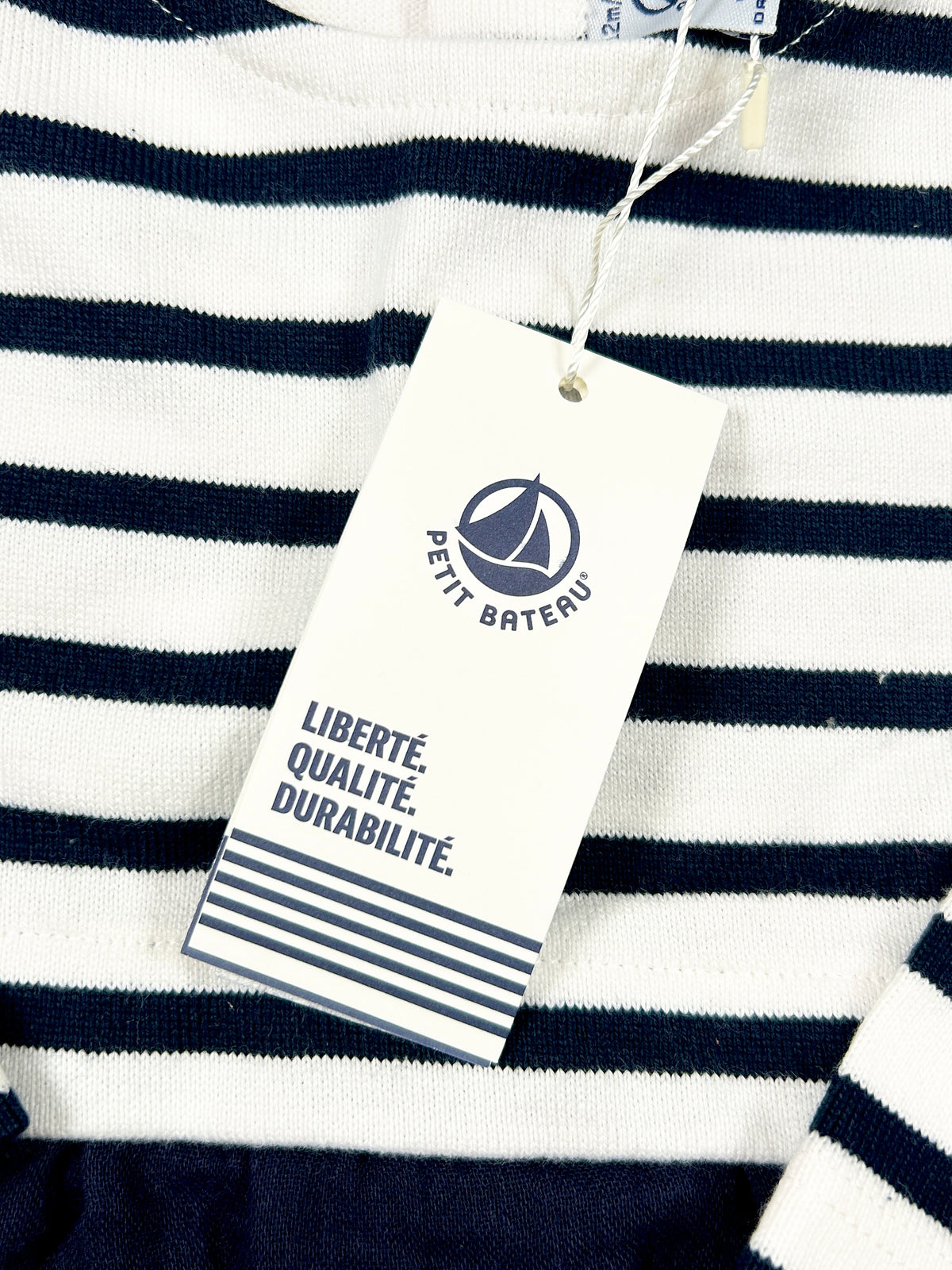 Robe manches longues marinière 12 mois