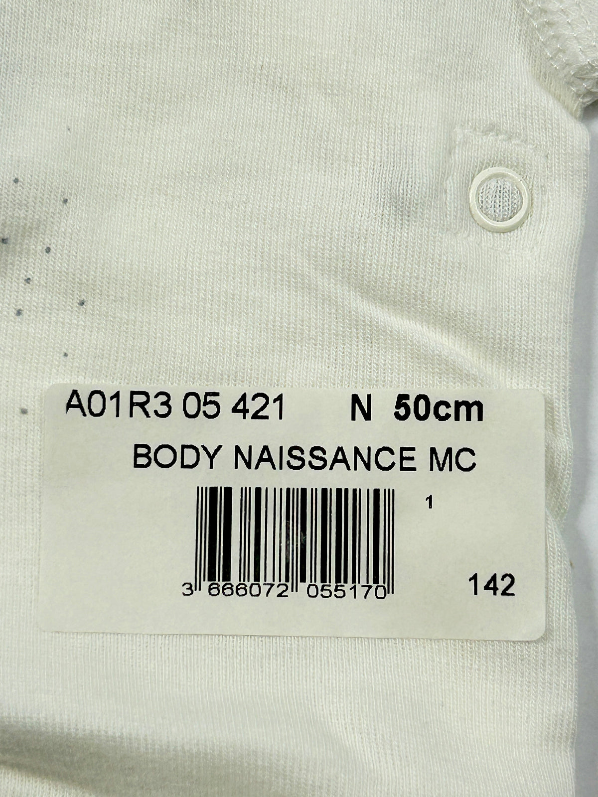 Body ouverture croisée naissance (50 cm)