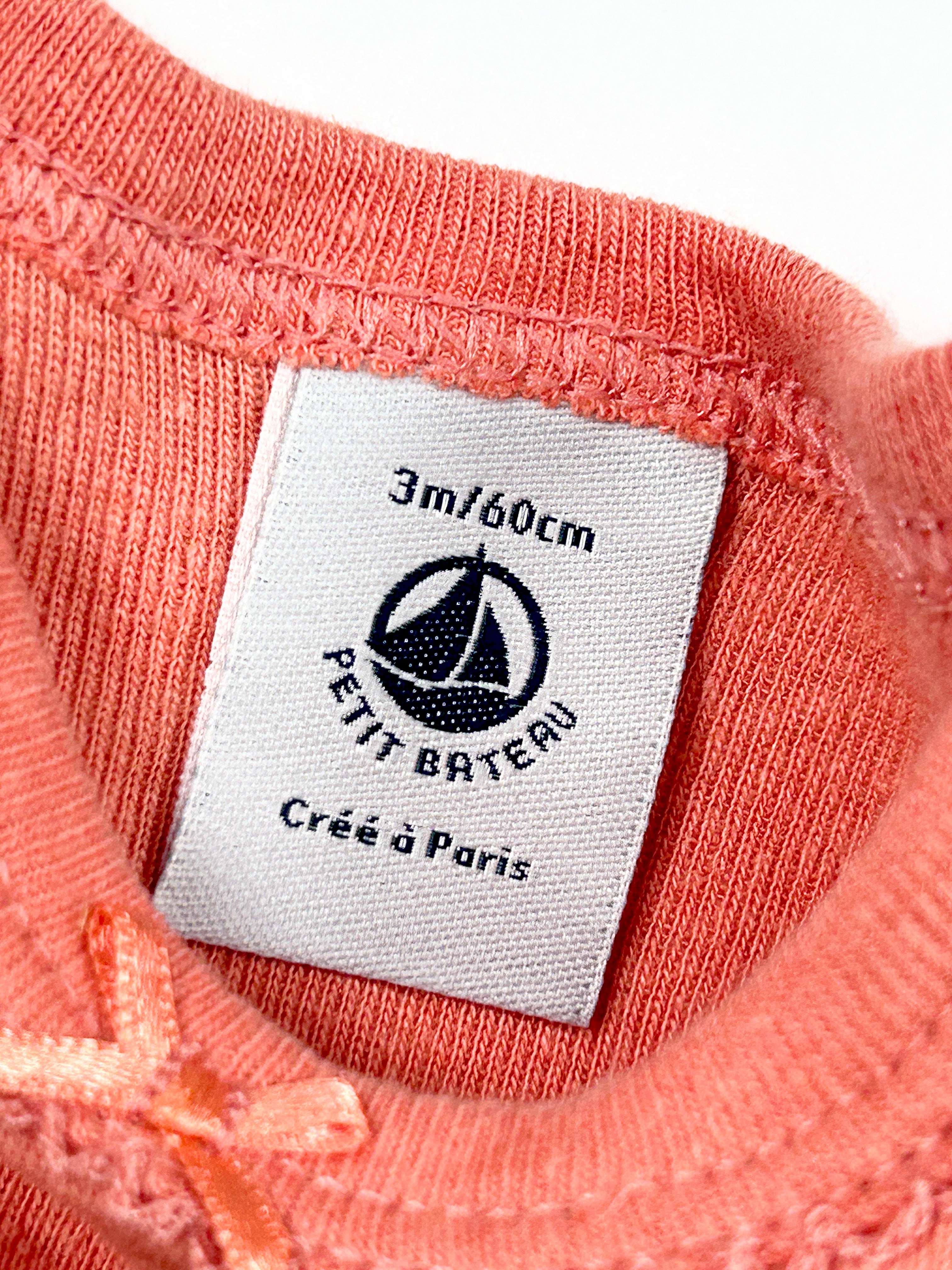 Body manches courtes en lin 3 mois