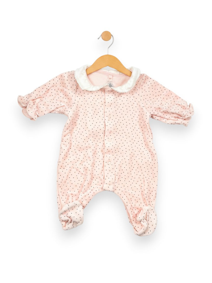 Pyjama velours bébé 1 mois