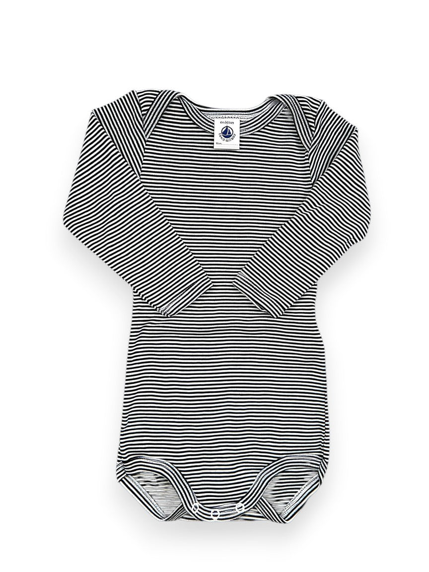 Body manches longues rayures 6 mois