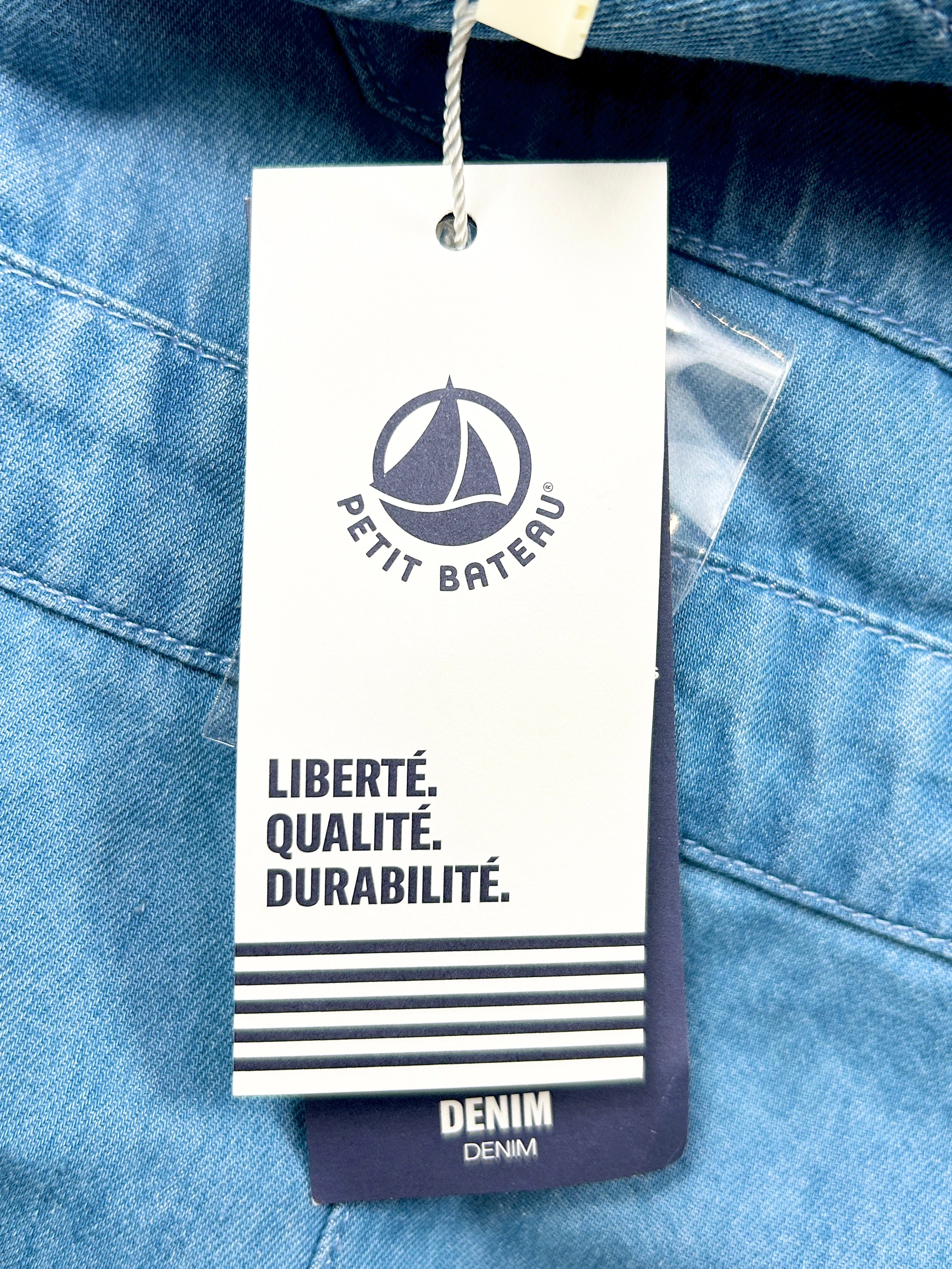 Salopette denim bébé 12 mois