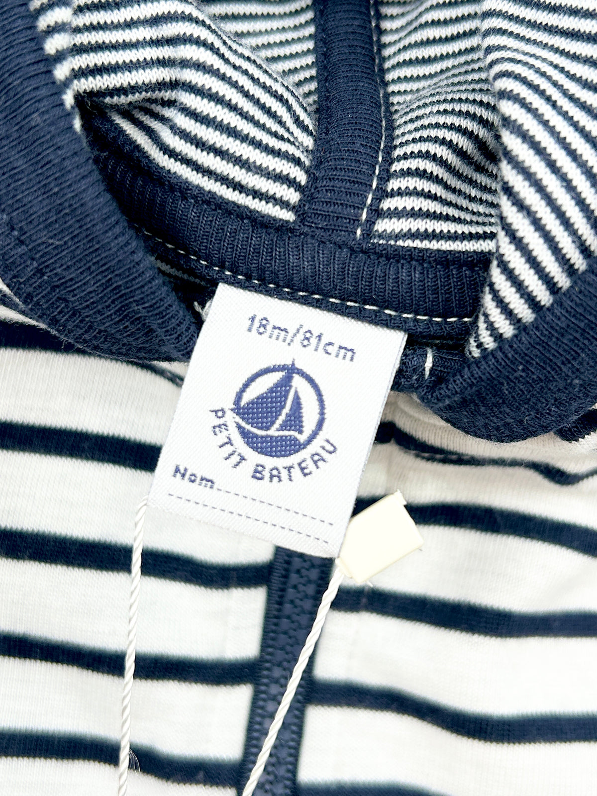 Gilet zippé bébé 18 mois
