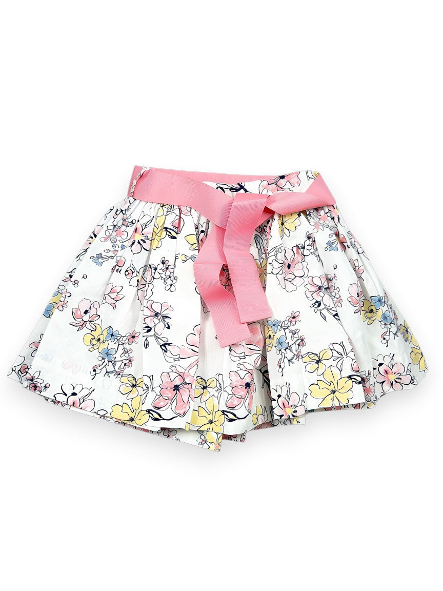 Jupe enfant fille fleuri 4 ans