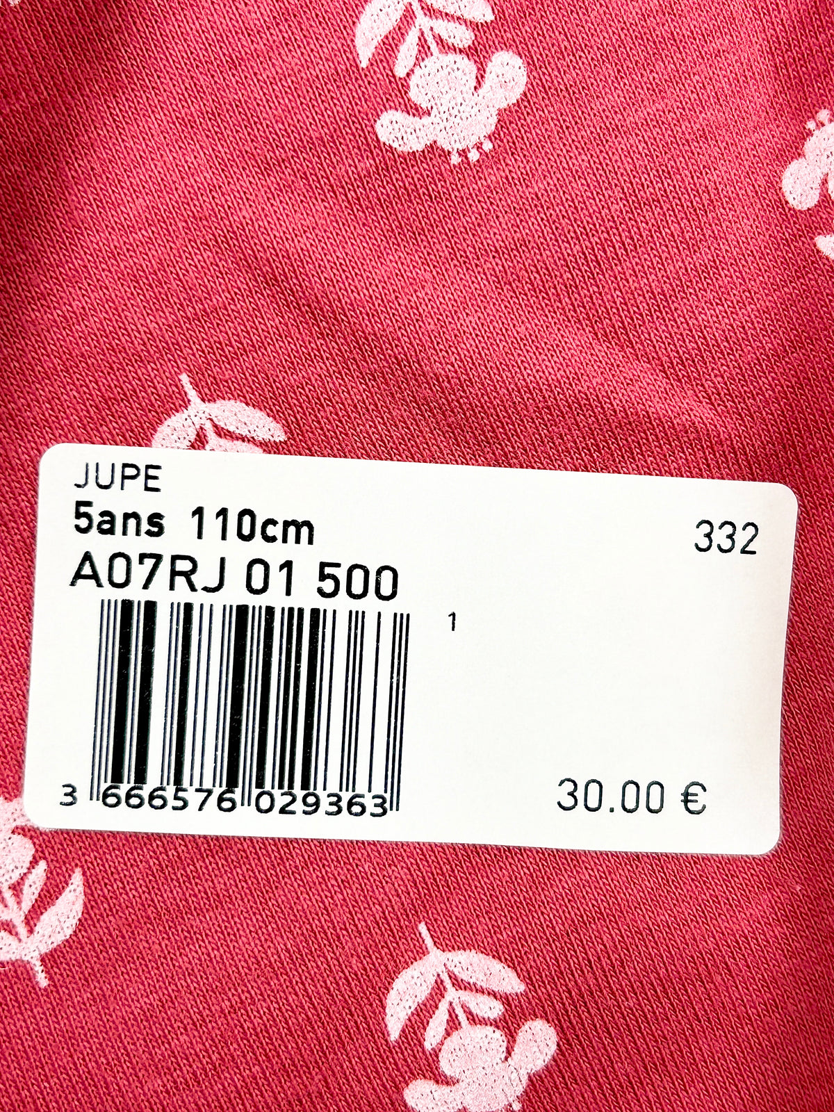 Jupe enfant fille 5 ans