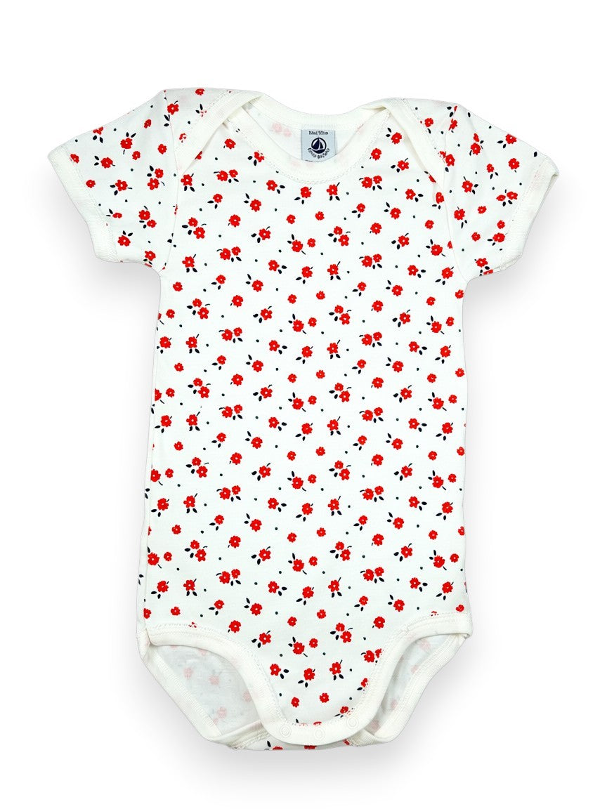 Body manches courtes fleuri 36 mois