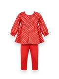 Ensemble robe legging pois 6 mois
