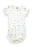 Body manches courtes pois doré 36 mois