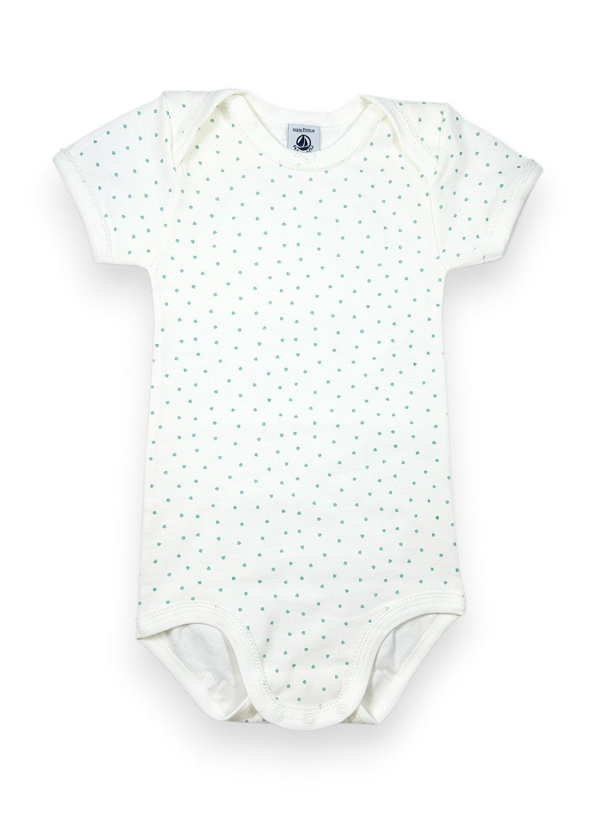 Body manches courtes coeurs 4 ans