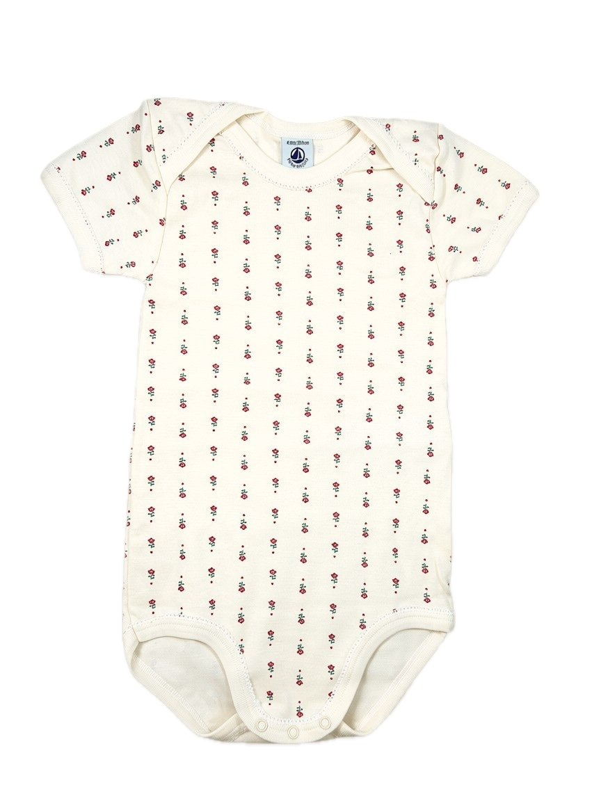 Body manches courtes fleurs 36 mois