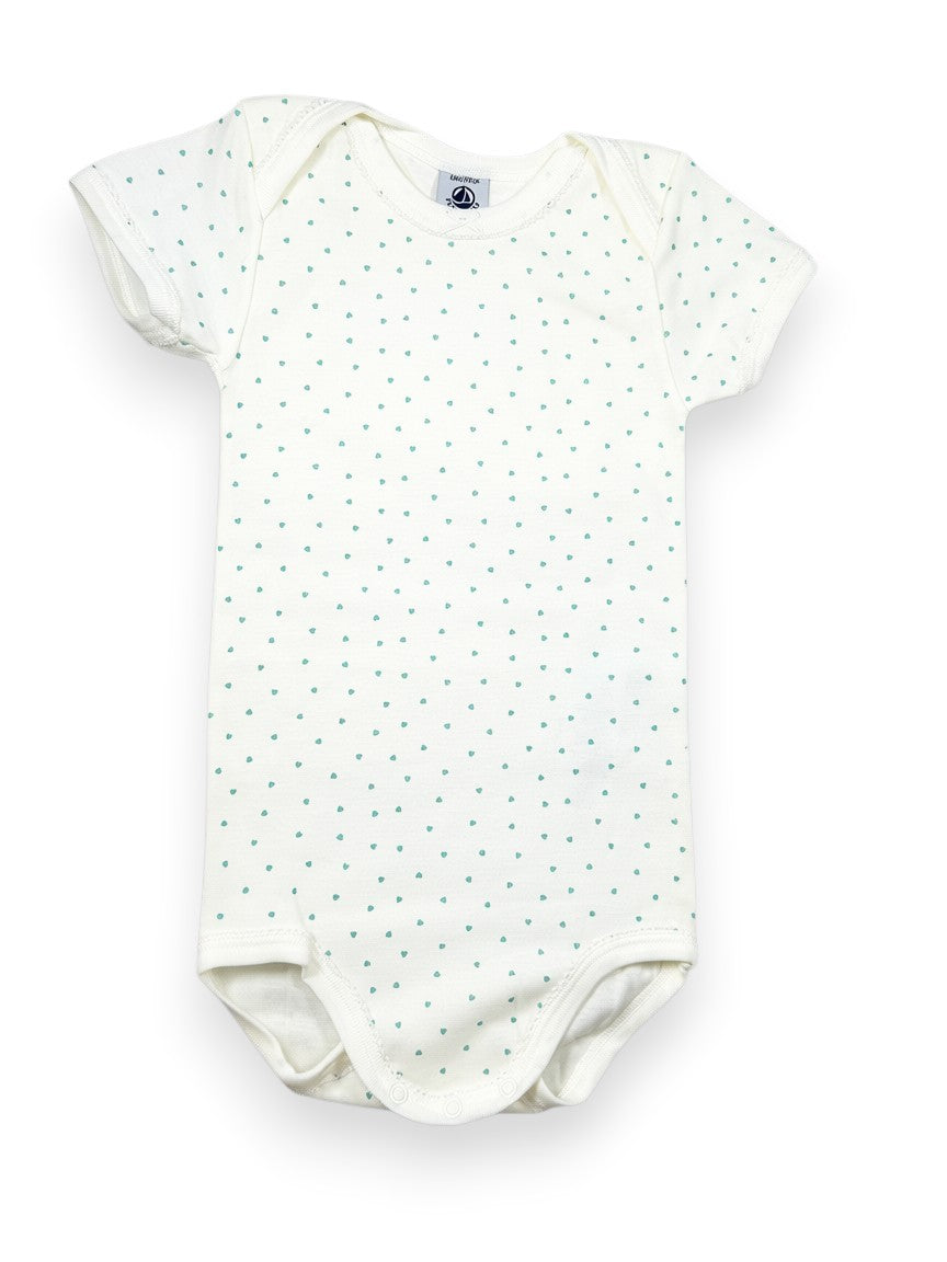 Body manches courtes coeurs 36 mois