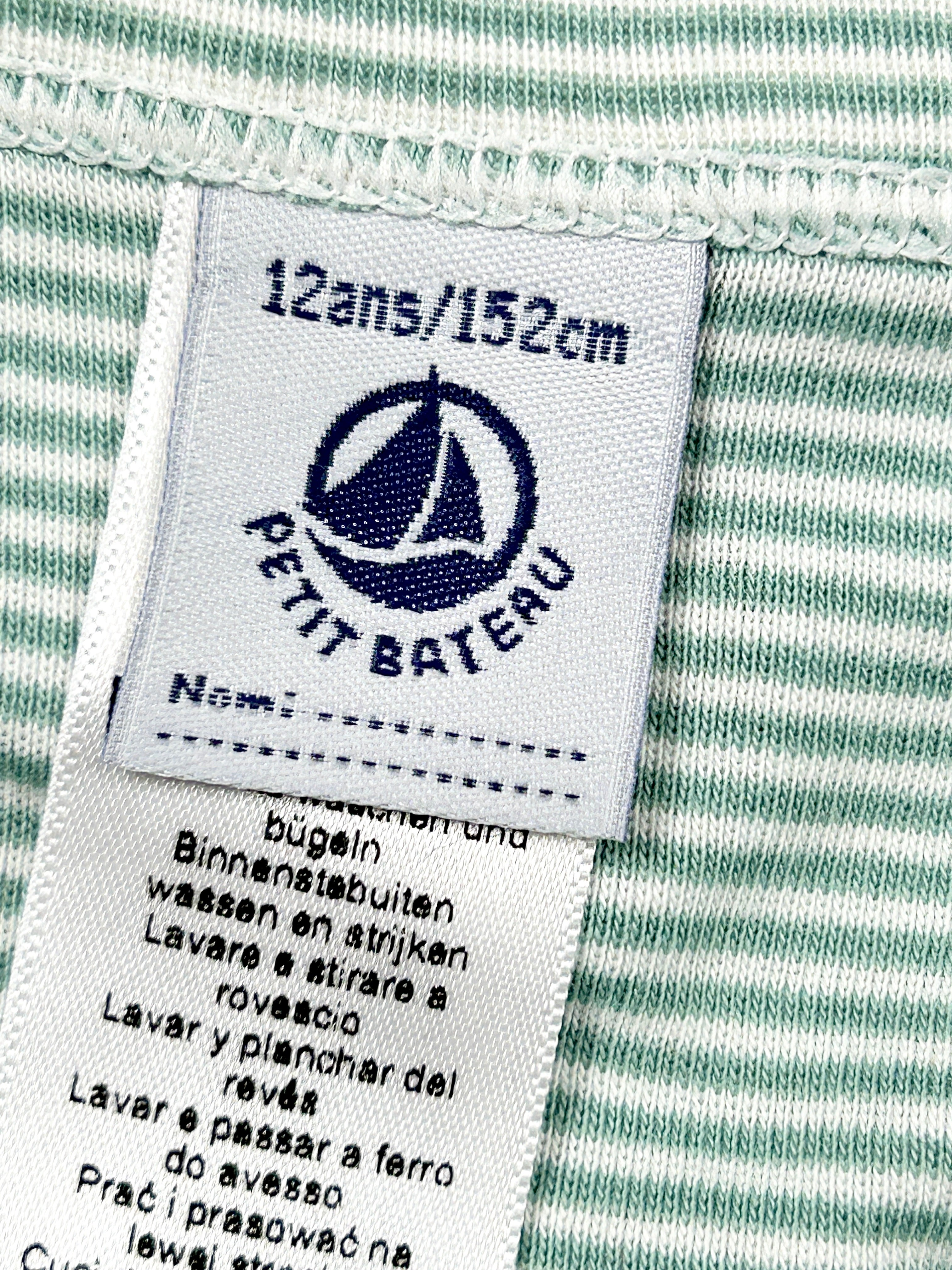 Slip enfant rayures 12 ans