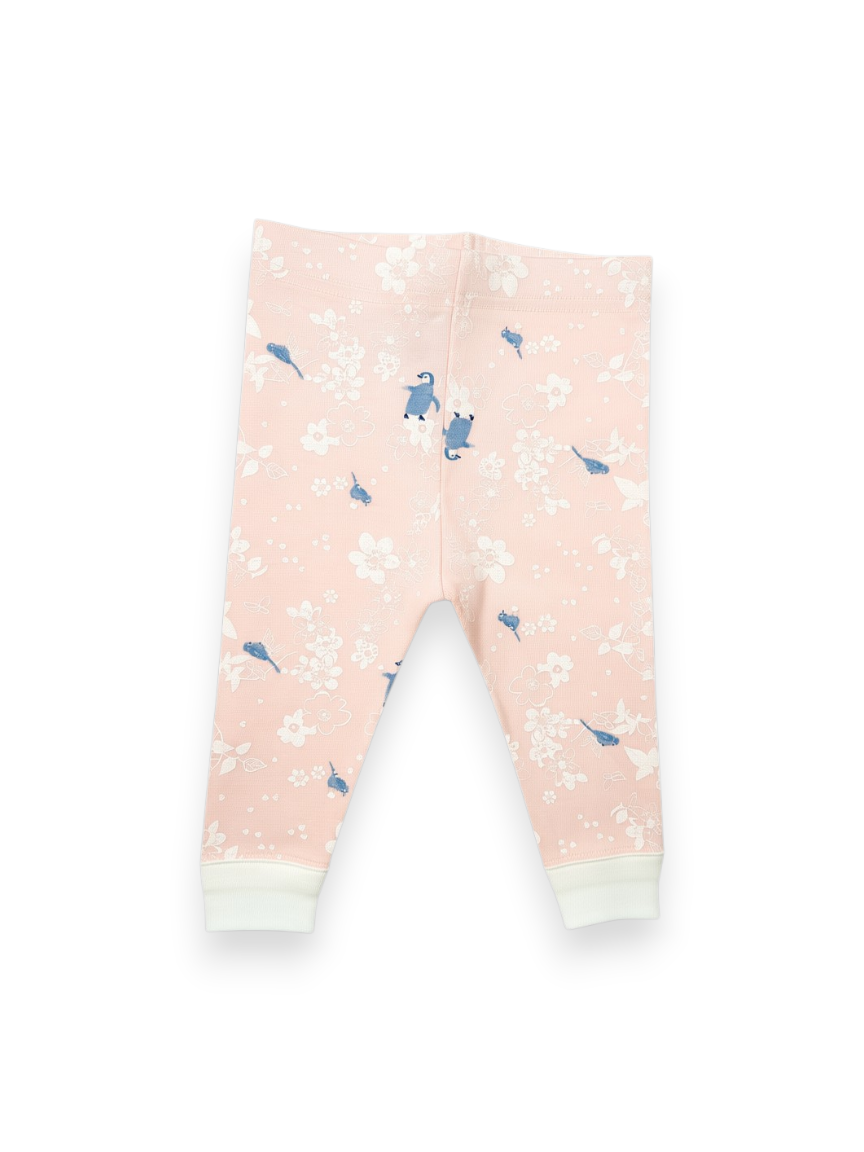 Legging fille rose 3 mois
