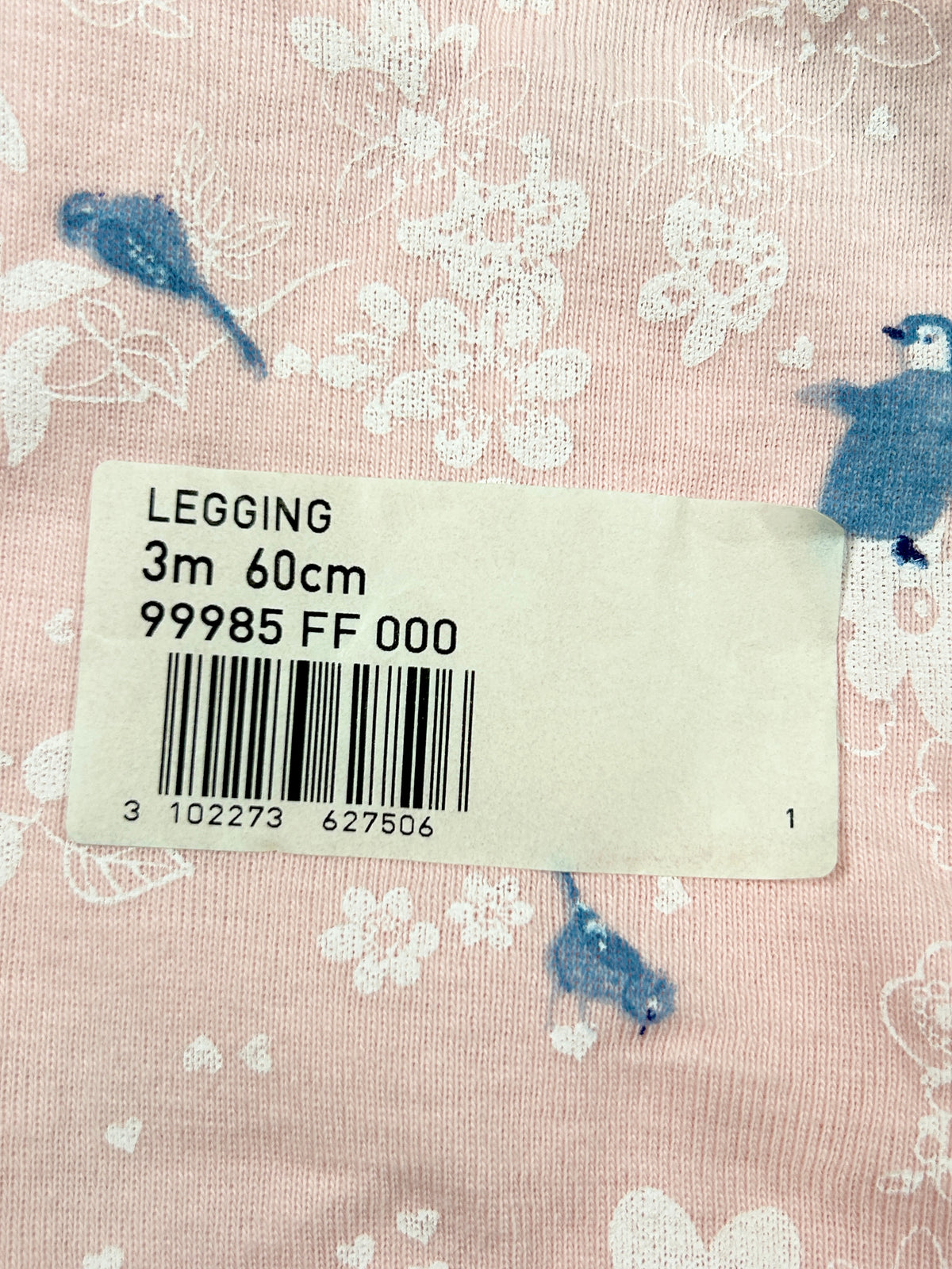 Legging fille rose 3 mois