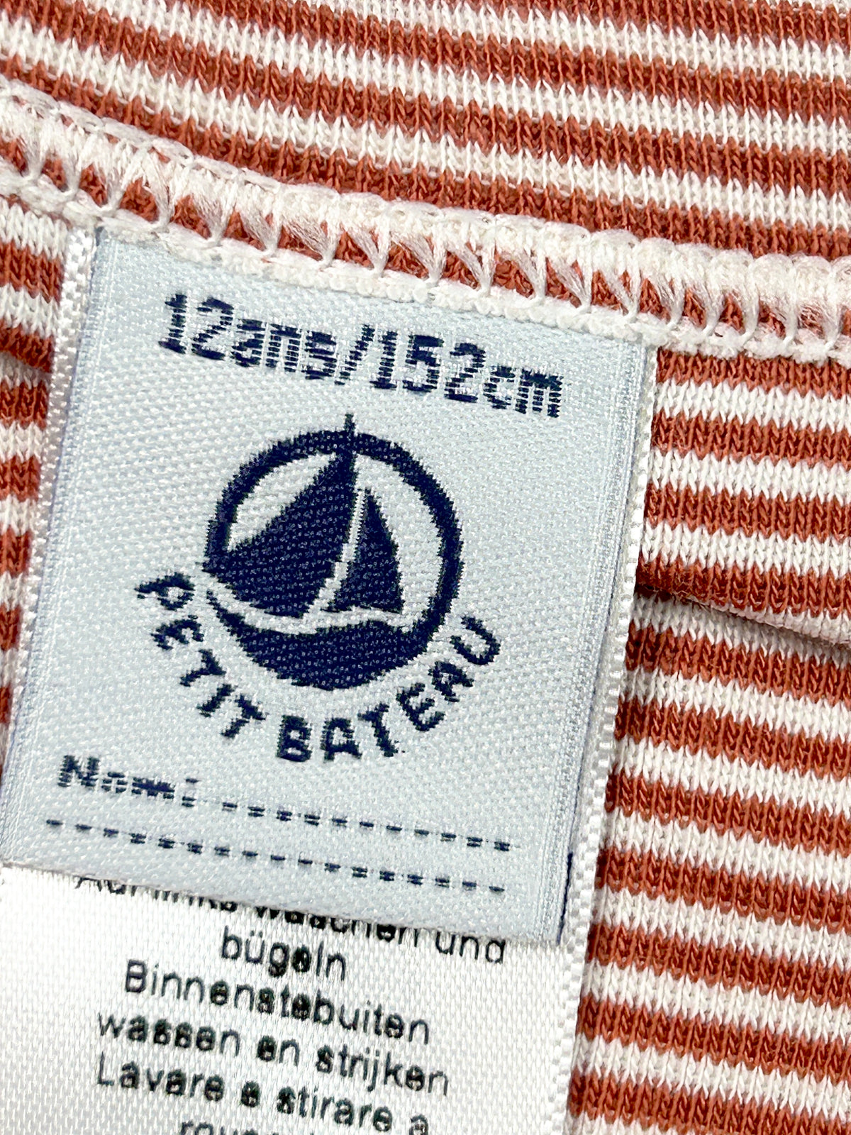Slip rayures 12 ans