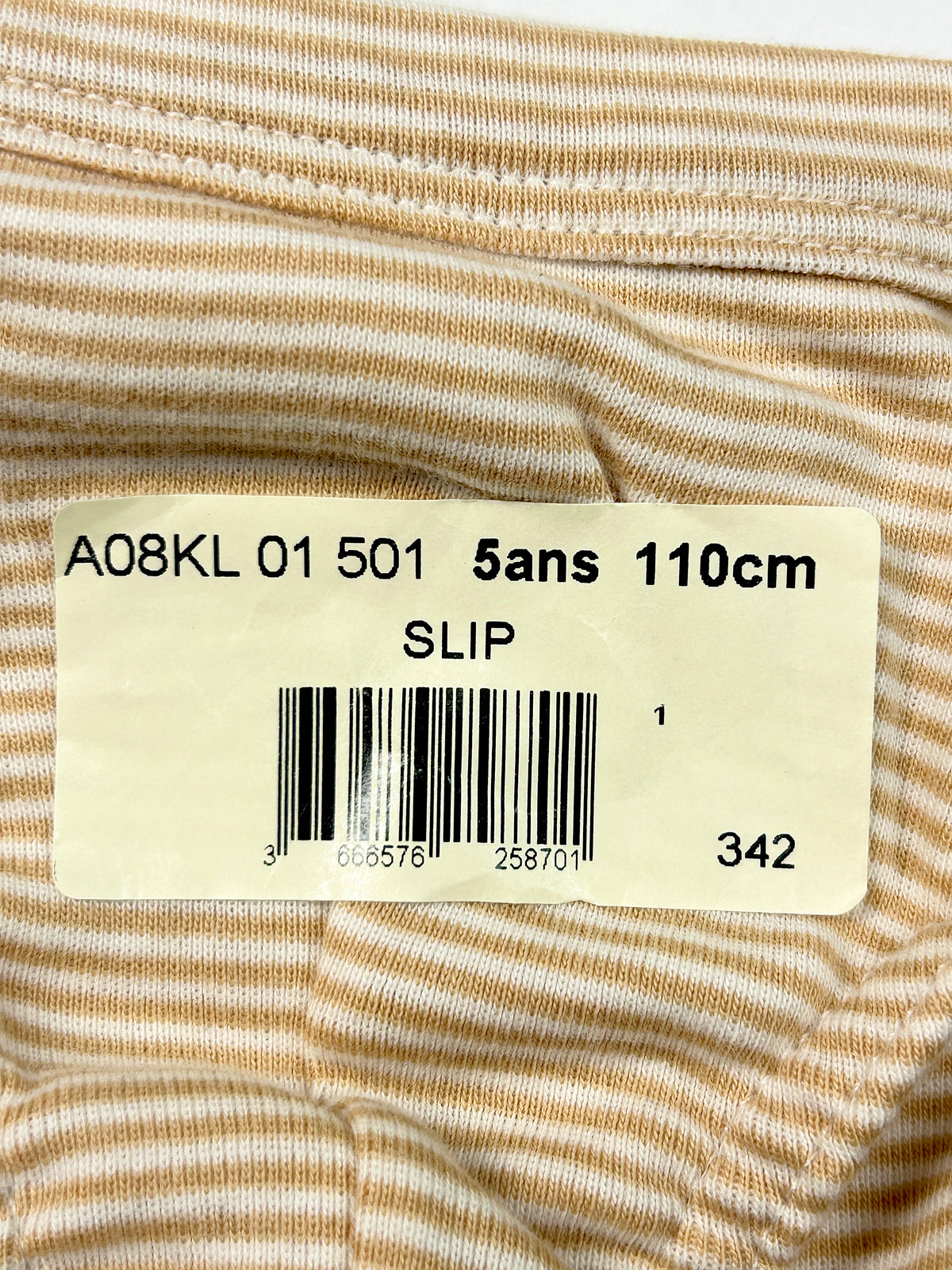 Slip rayures 5 ans