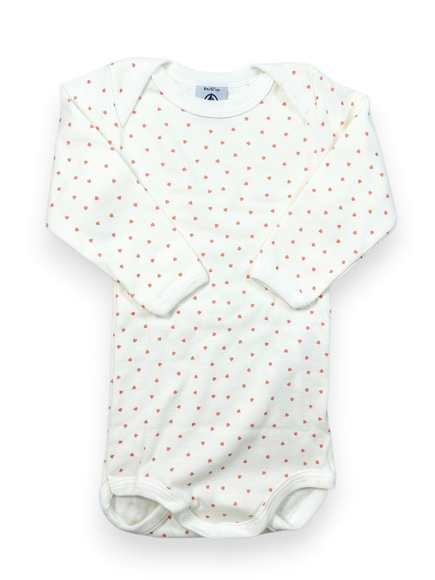 Body manches longues coeurs 6 mois