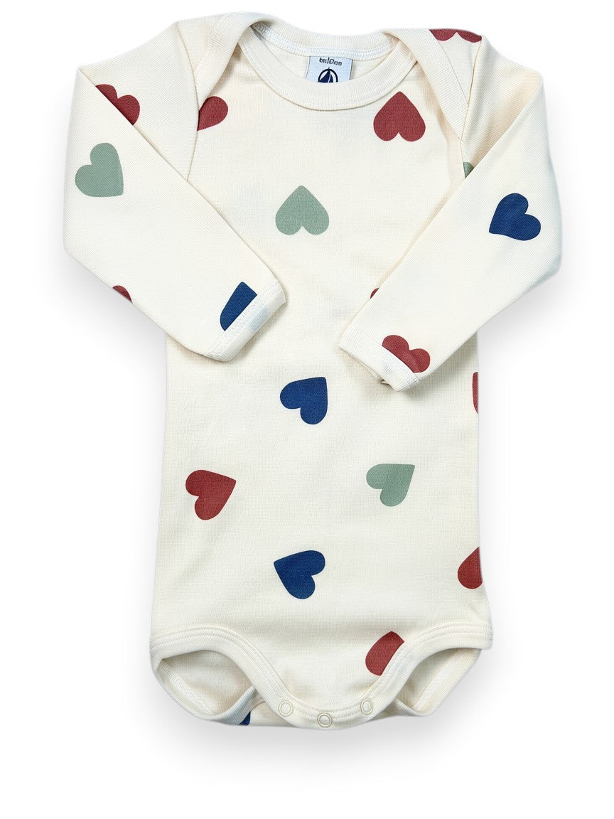 Body manches longues coeurs 6 mois