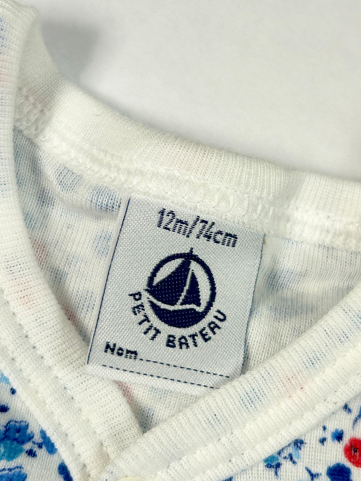 Pyjama bébé fleuri 12 mois