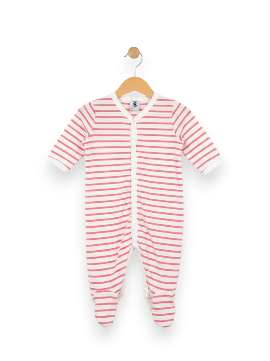 Pyjama bébé rayures 3 mois