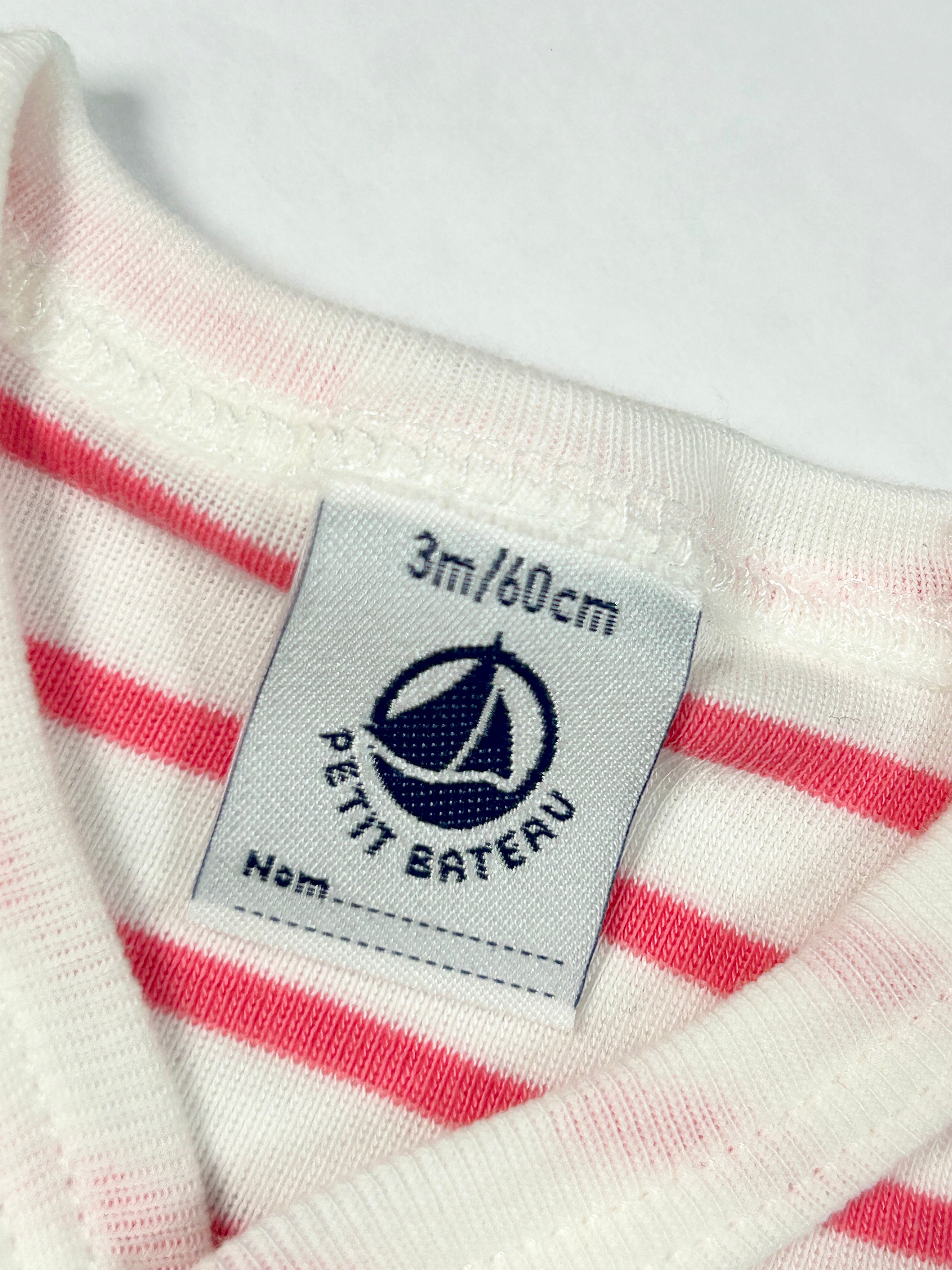 Pyjama bébé rayures 3 mois
