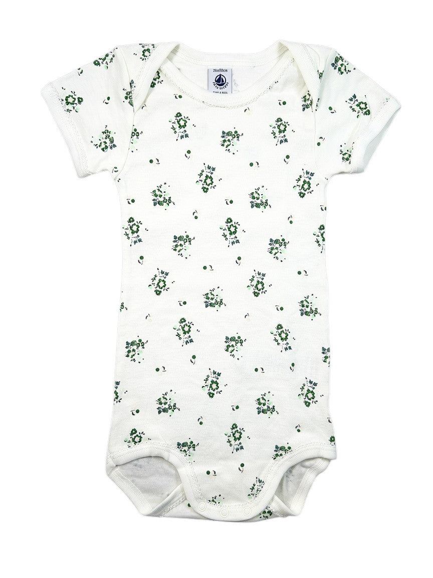 Body manches courtes en lin 24 mois