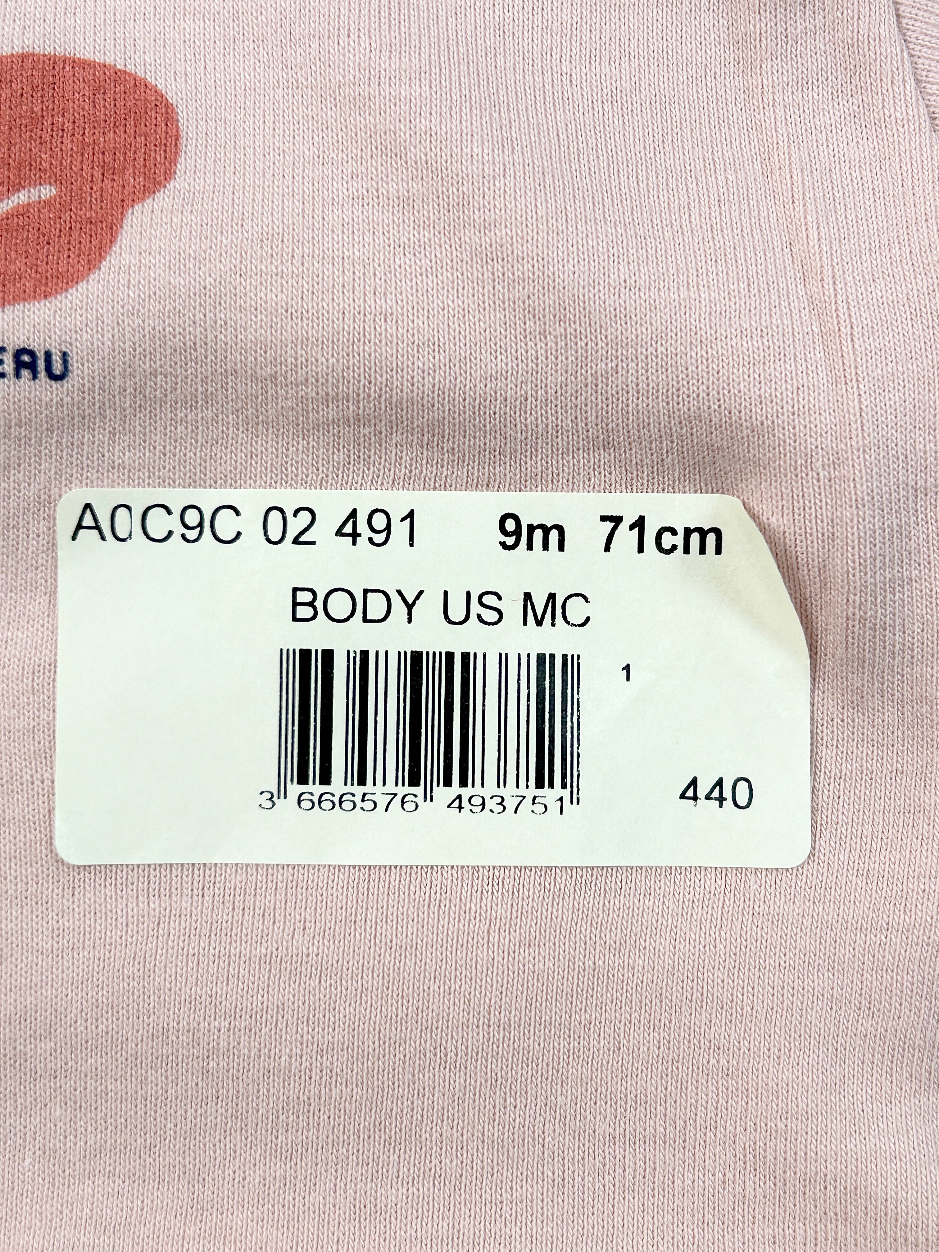 Body manches courtes 9 mois