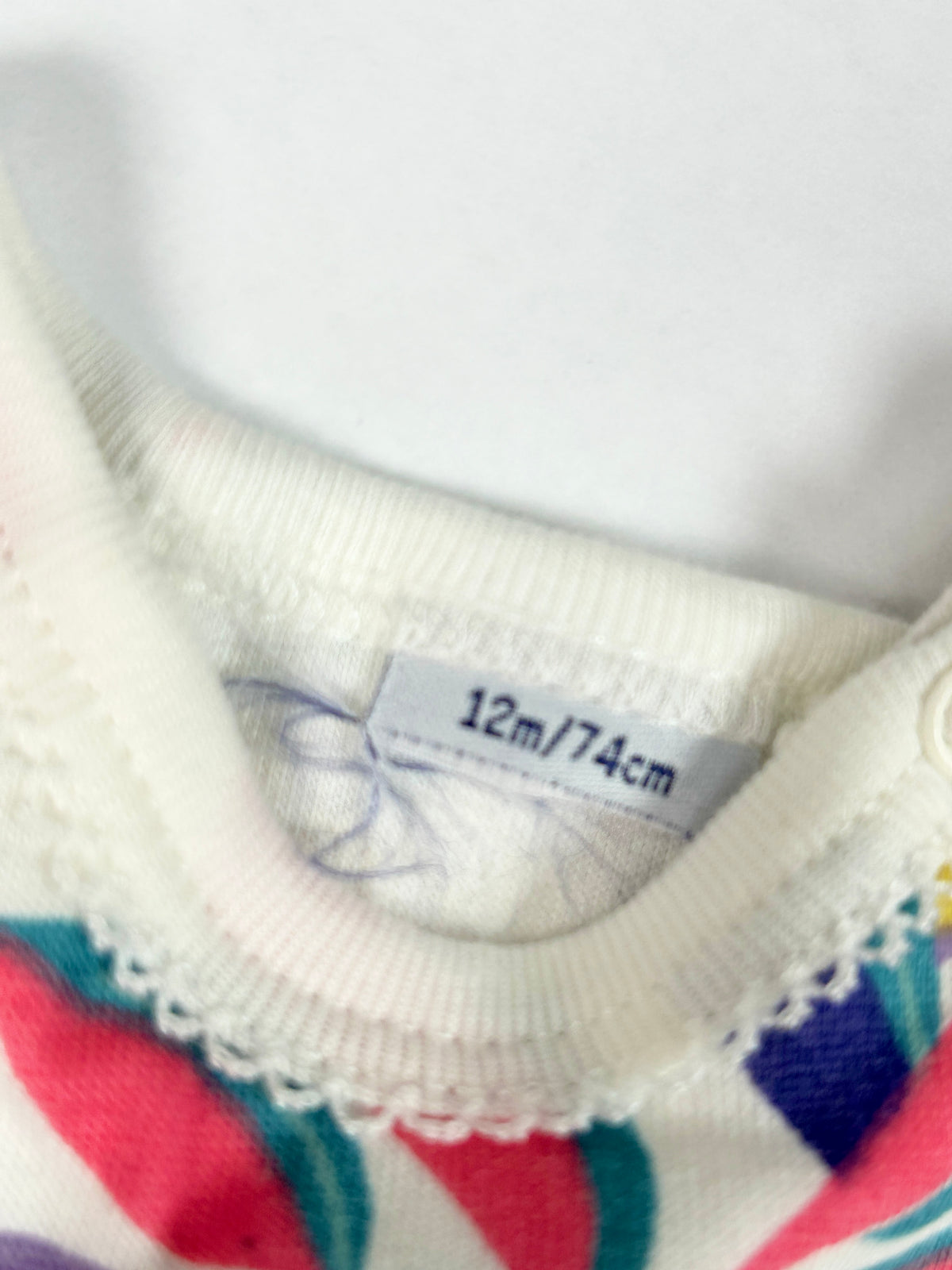Pyjama bébé fleuri 12 mois