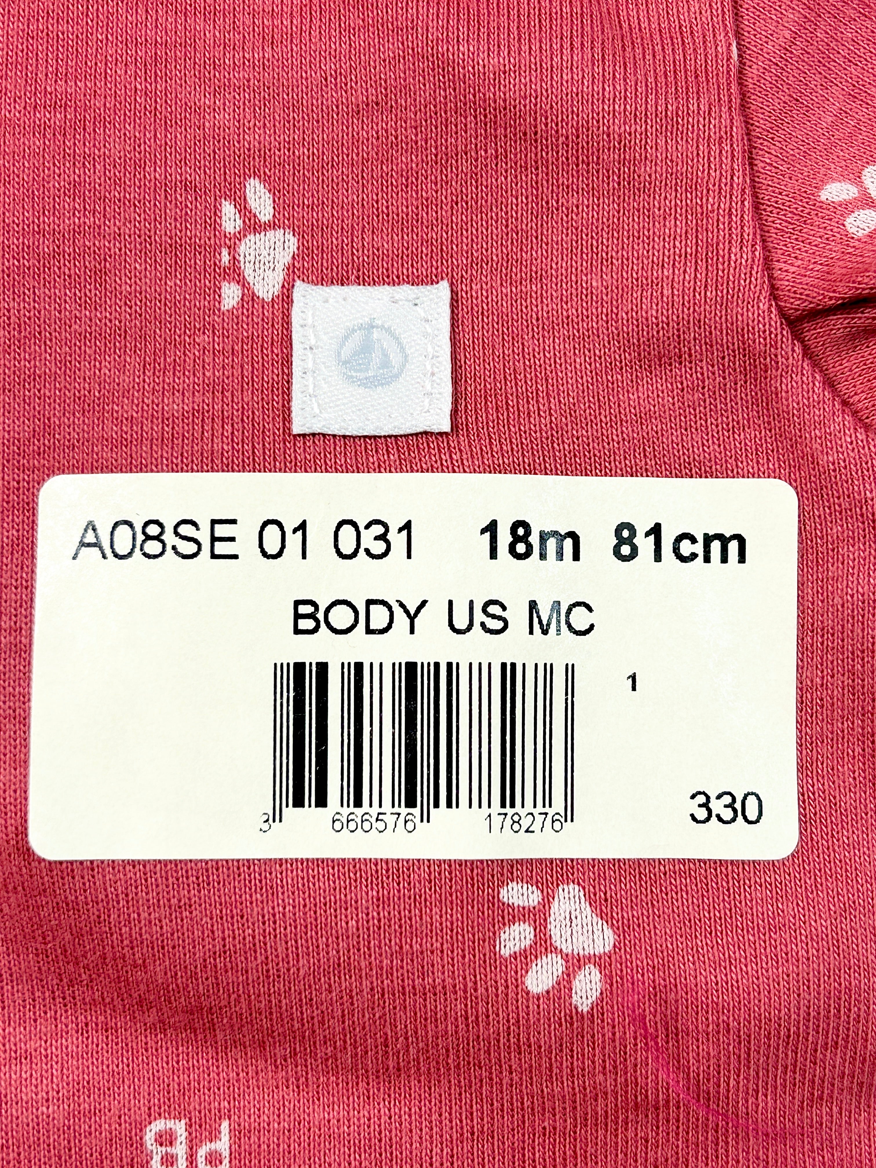 Body manches courtes 18 mois