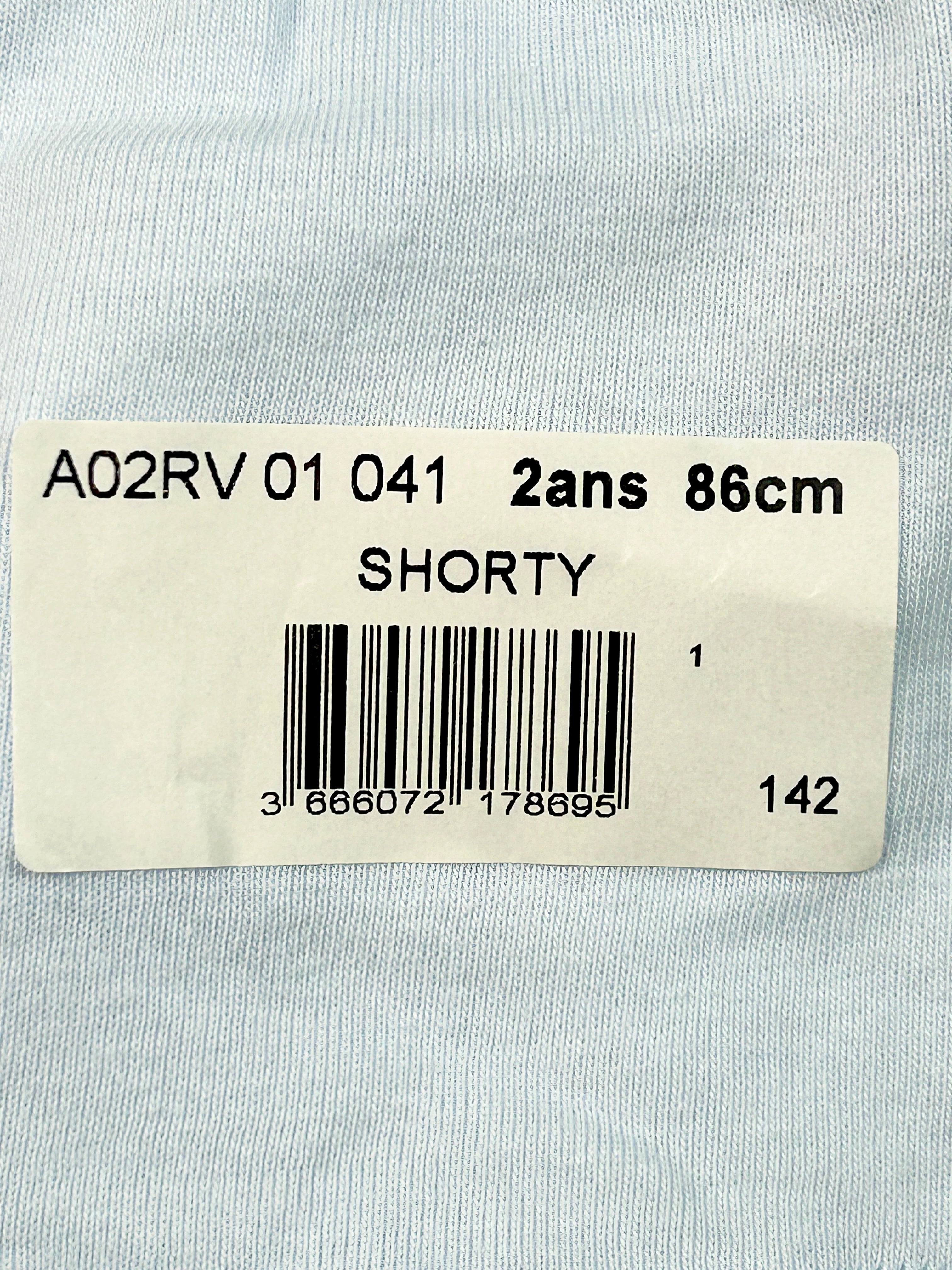 Shorty fille 2 ans