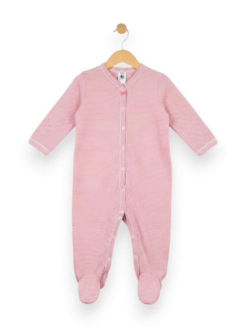 Pyjama bébé rayures 12 mois
