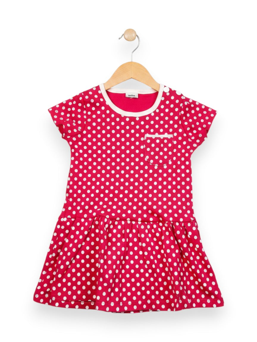 Robe manches courtes pois 6 mois