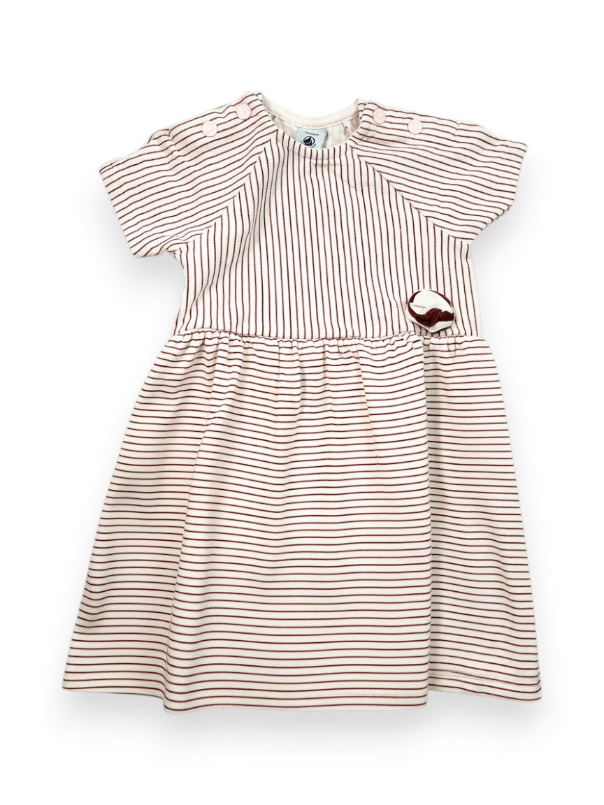 Robe manches courtes rayures 12 mois