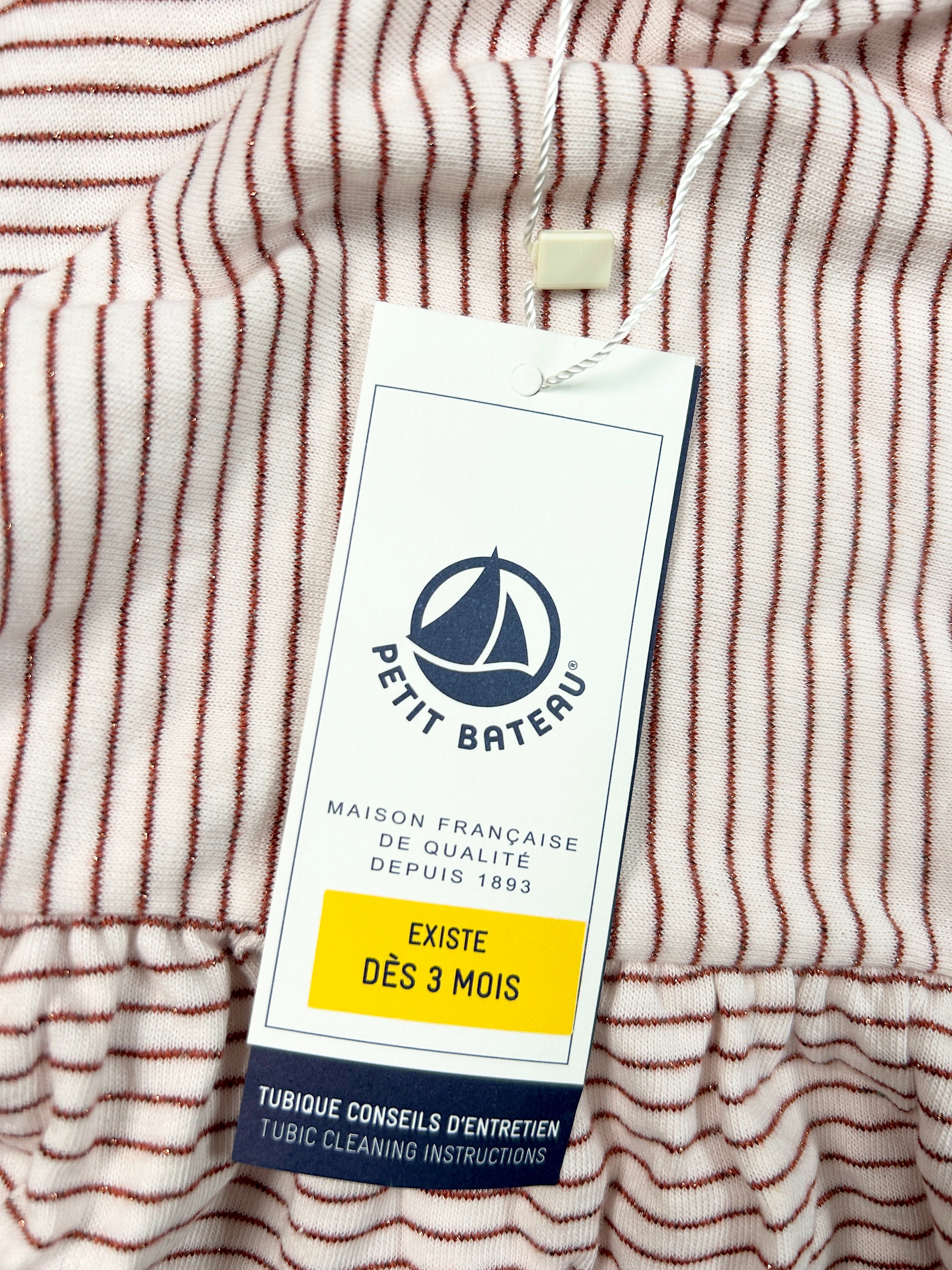 Robe manches courtes rayures 12 mois