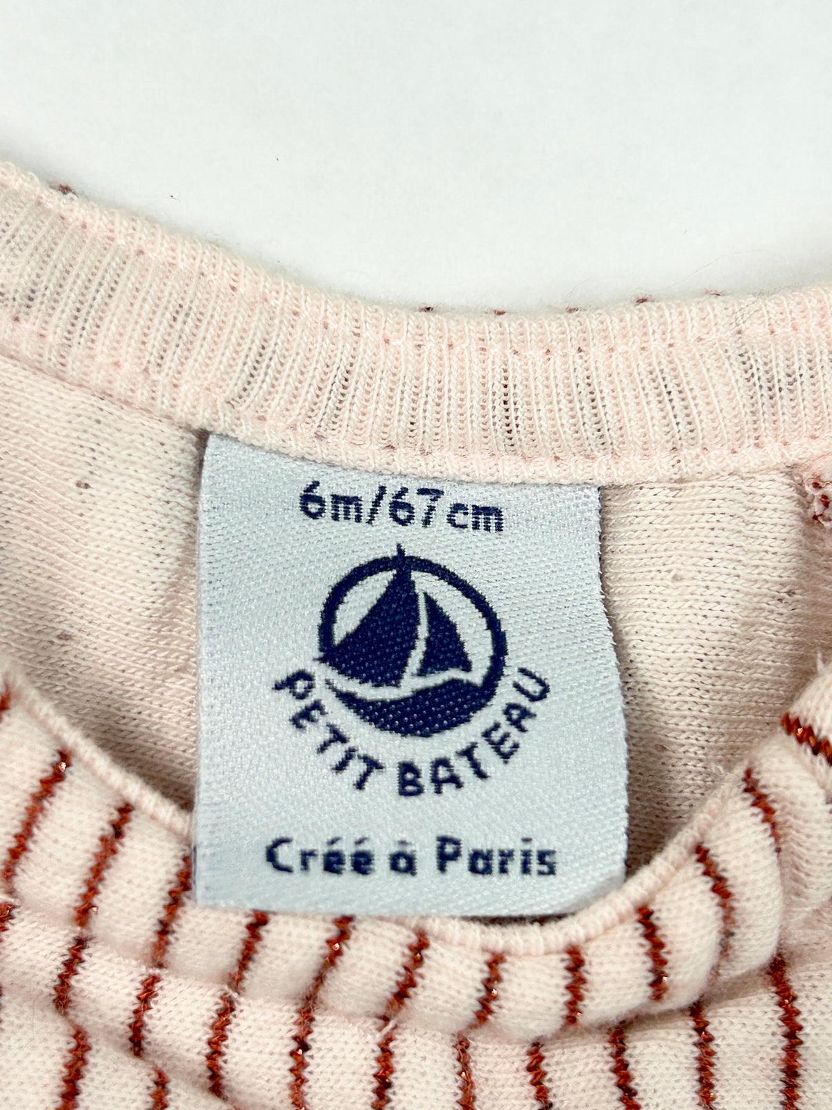 Robe manches courtes rayures 6 mois