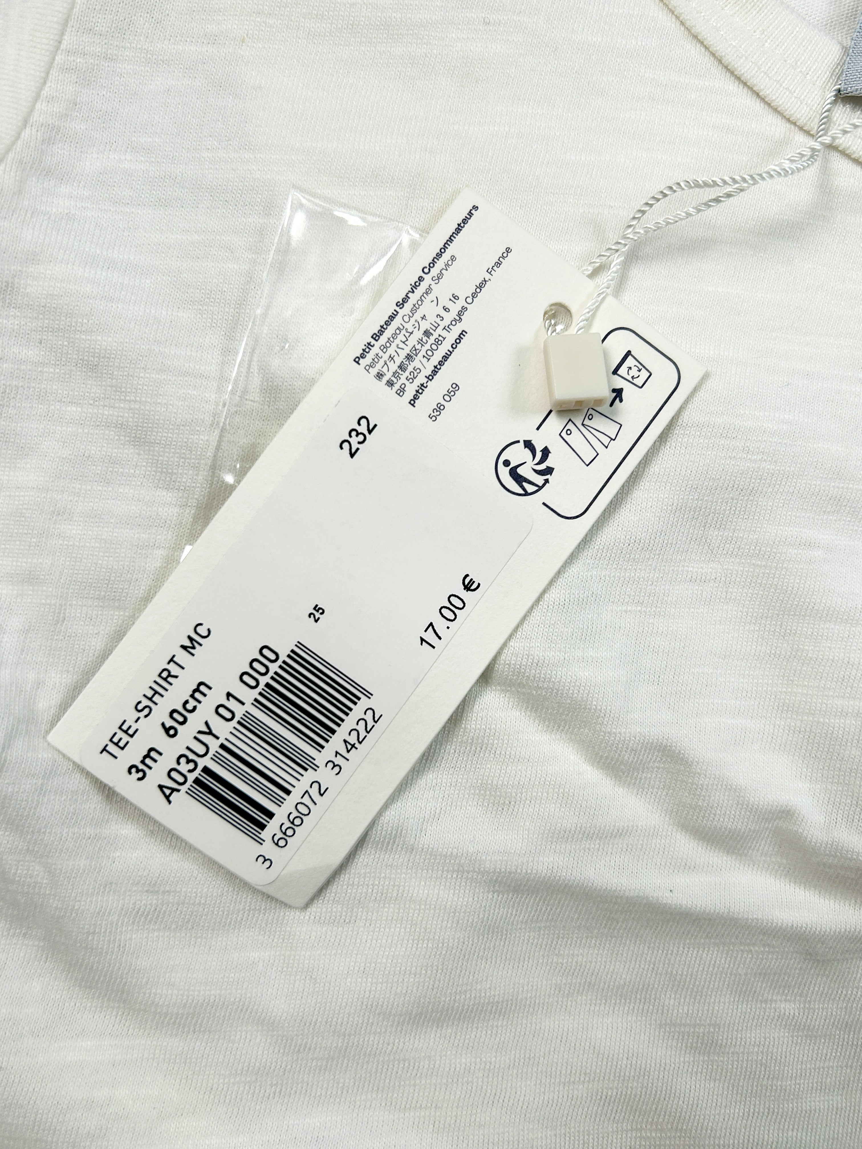 T-shirt manches courtes 3 mois
