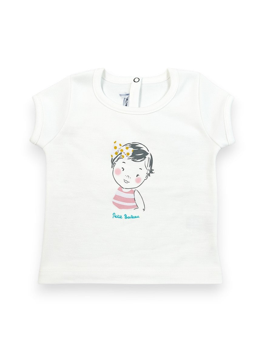T-shirt manches courtes fille 3 mois