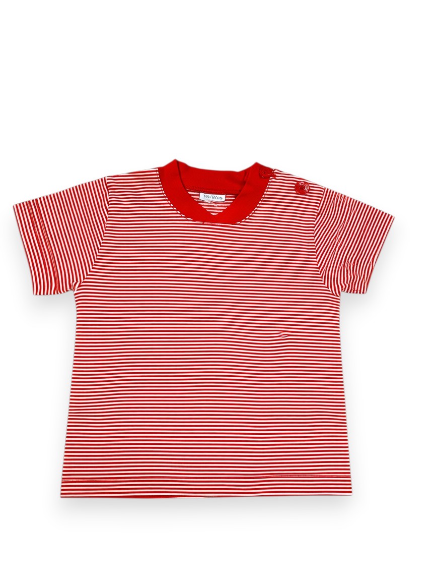 T-shirt manches courtes rayures 6 mois
