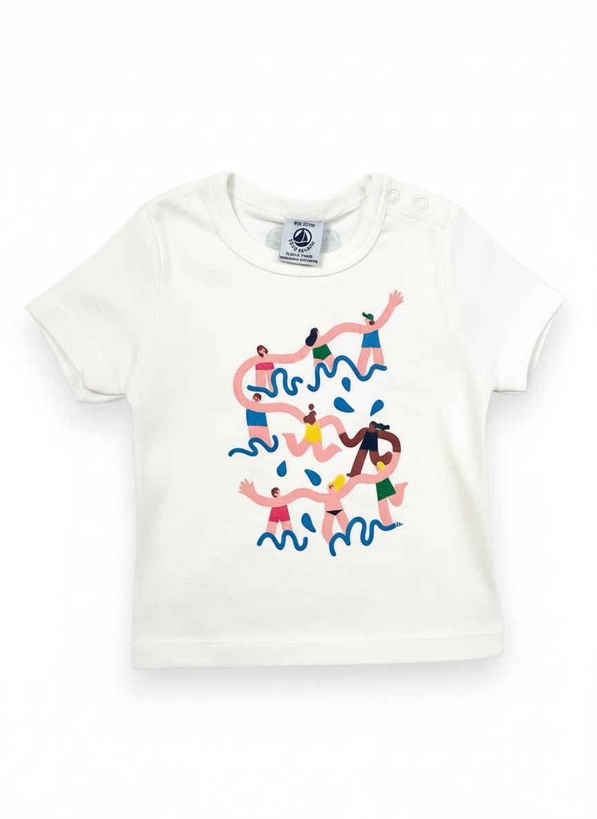 T-shirt manches courtes fille 6 mois