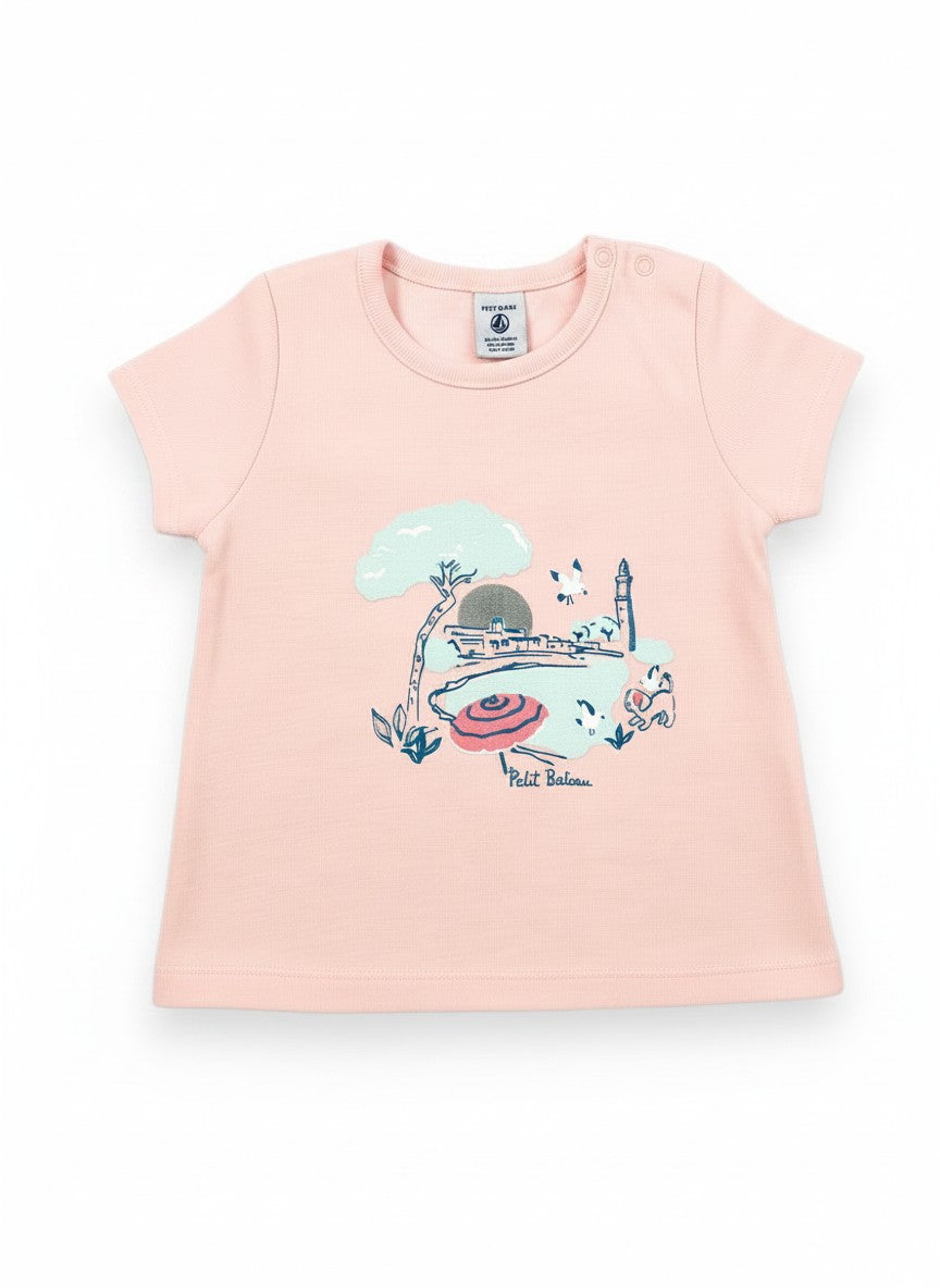 Blouse manches courtes fille 6 mois
