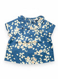 Blouse manches courtes fille fleurie 6 mois
