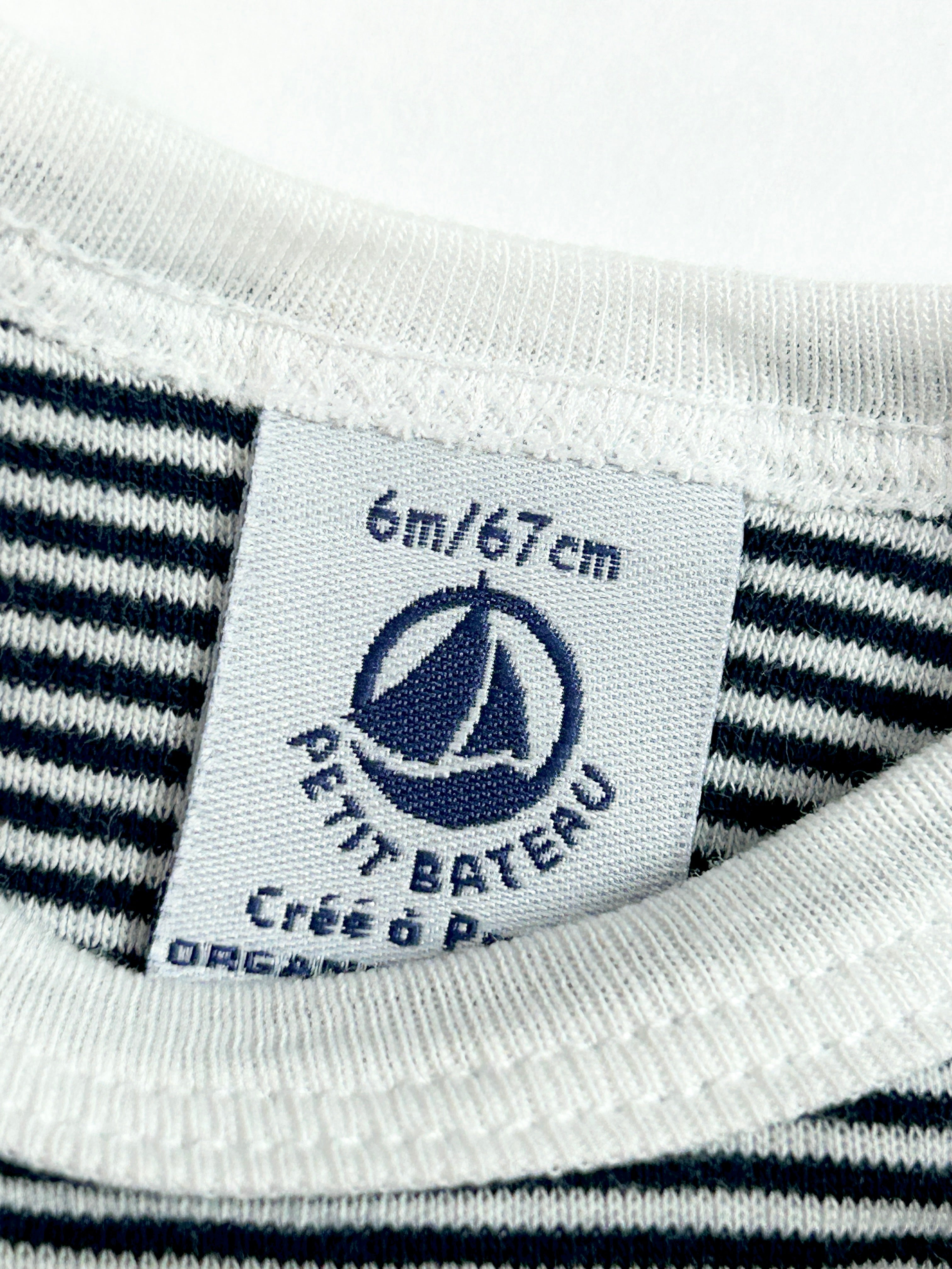 Body manches courtes marinière 6 mois