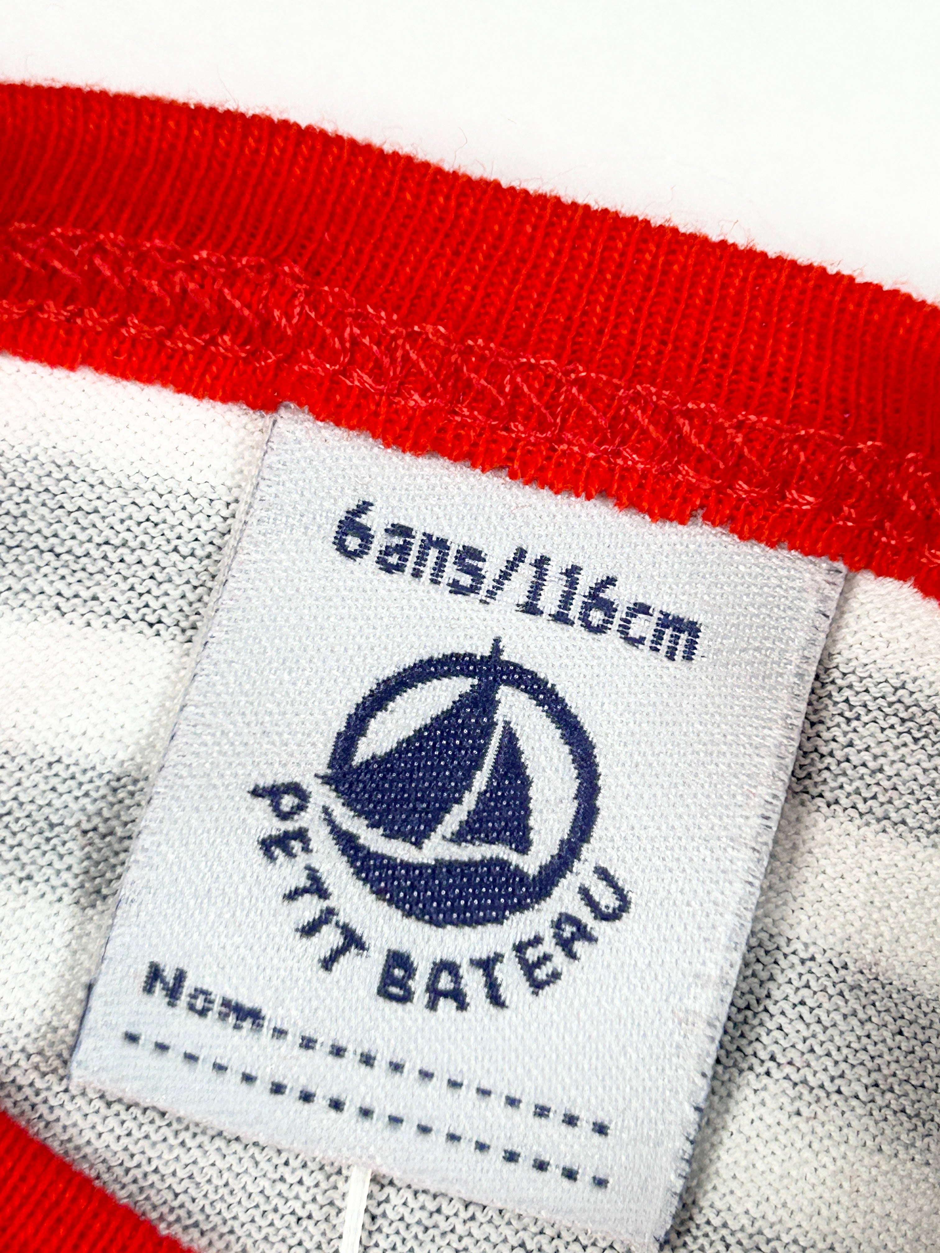 Robe manches courtes rayures 6 ans