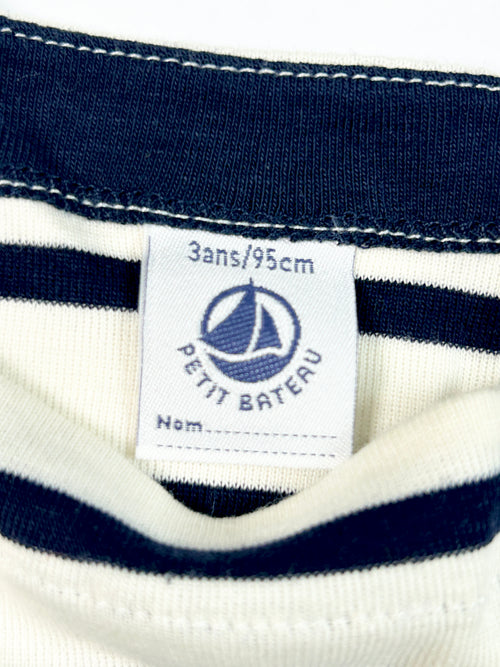 Robe manches courtes marinière 3 ans
