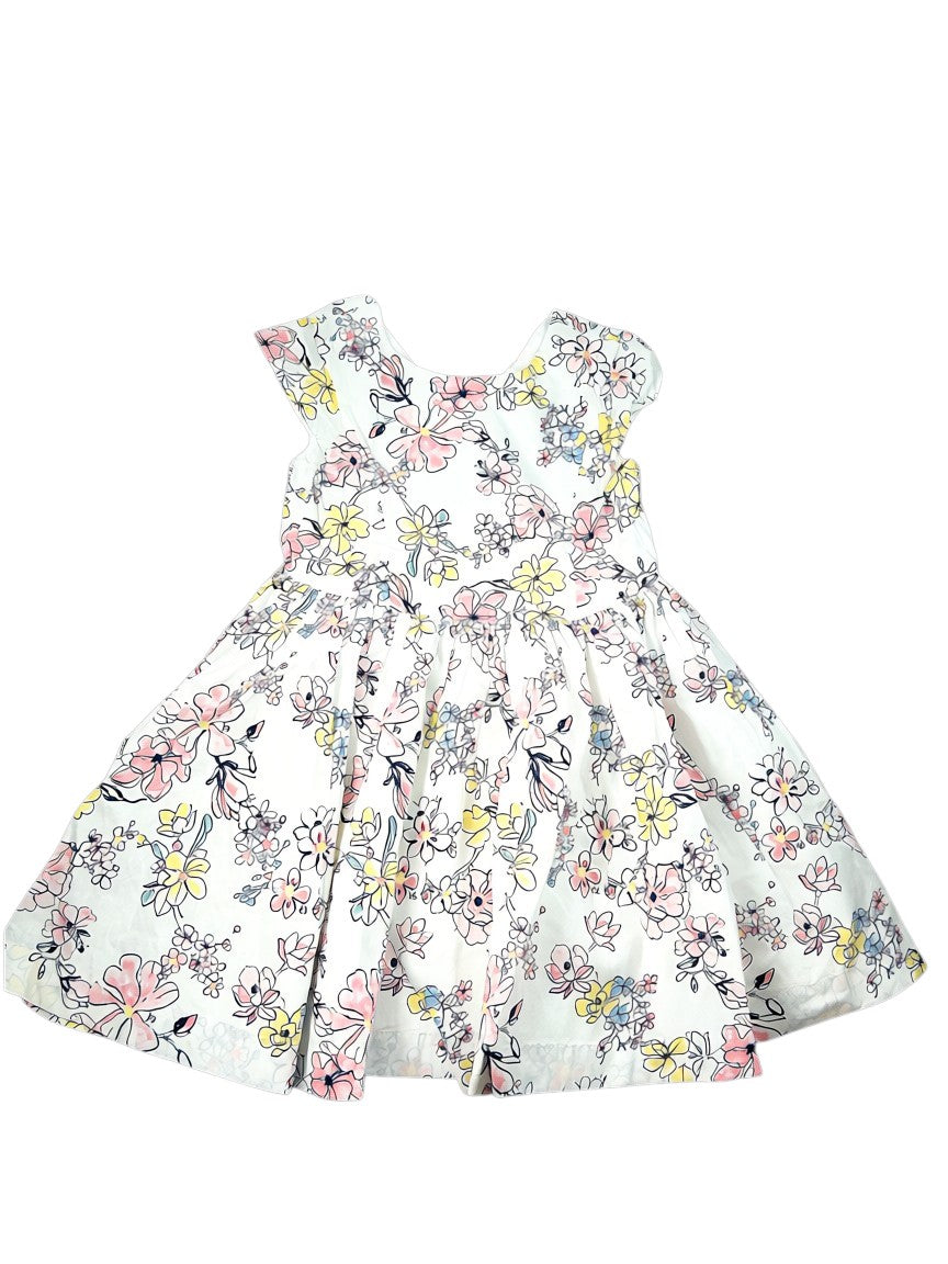 Robe sans manches fleurie 6 ans