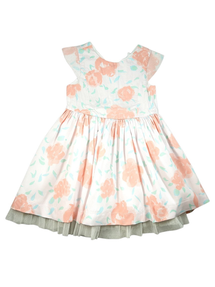 Robe sans manches fleurie 4 ans