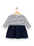 Robe manches longues marinière 12 mois