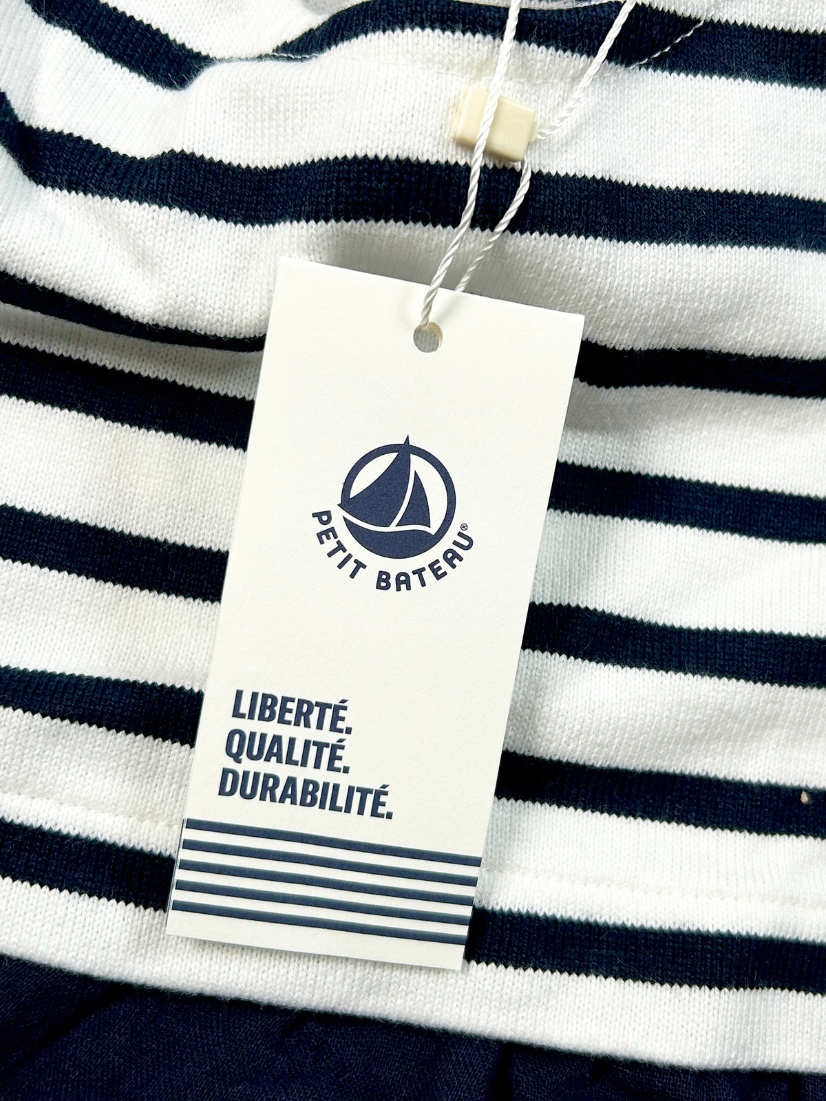 Robe manches longues marinière 12 mois